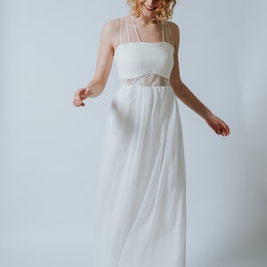 Florlenght Wedding Dress Mimosa with straps image 4