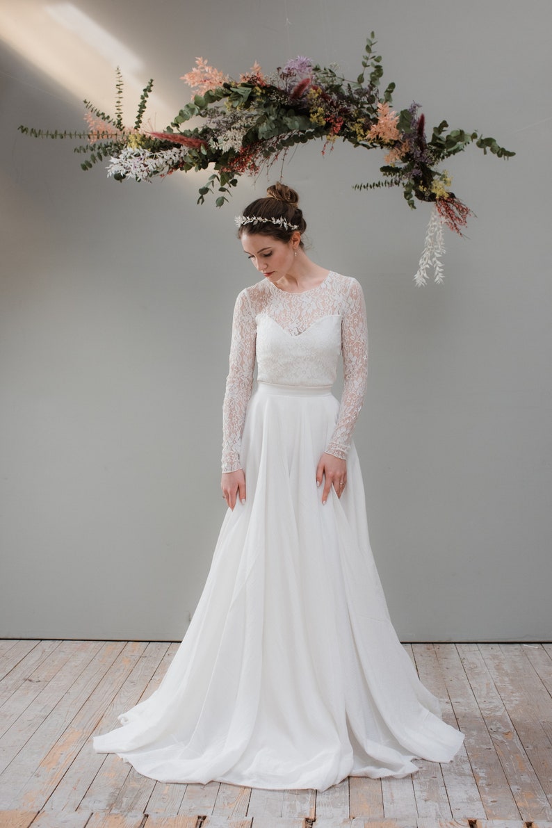 Bridal bodysuit Daisy with lots of lace