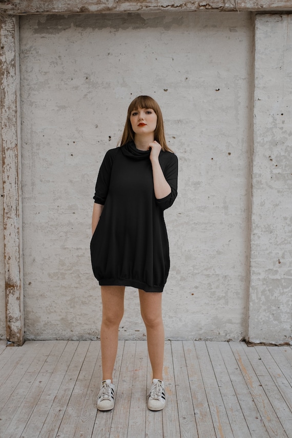 Jersey Dress casual Friday Black Etsy