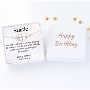Mensagem de aniversário personalizada e caixa de presente de feliz aniversário - Presente para melhor amigo ou parceiro - Orientação e novos começos para filha