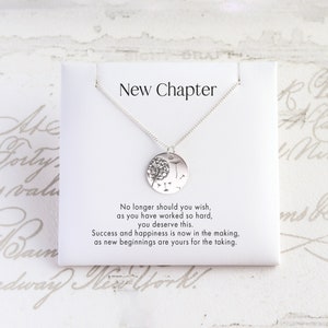 New Beginnings Gift Necklace, Graduation Gift For Her UK, Leaving Gift, New Job Gift, New Start Gift, The Next Chapter, Retirement for Women