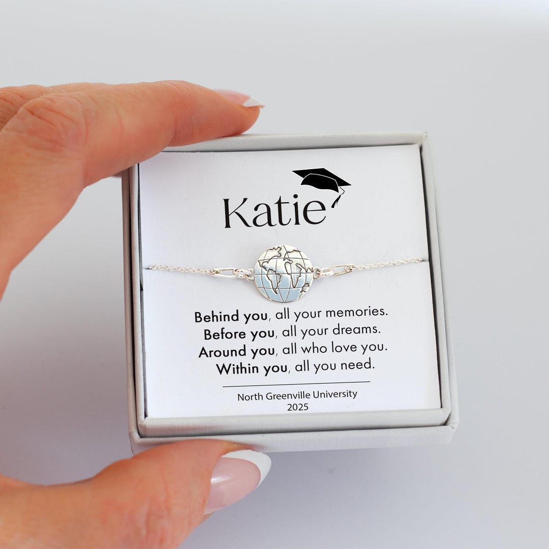 Graduation Gift Bracelet With Personalised Card – Girls High School ...