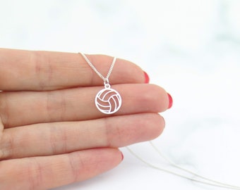 Volleyball Necklace, Softball Basketball, Soccer, Volleyball Coach Gift, Volleyball Pendant, Netball