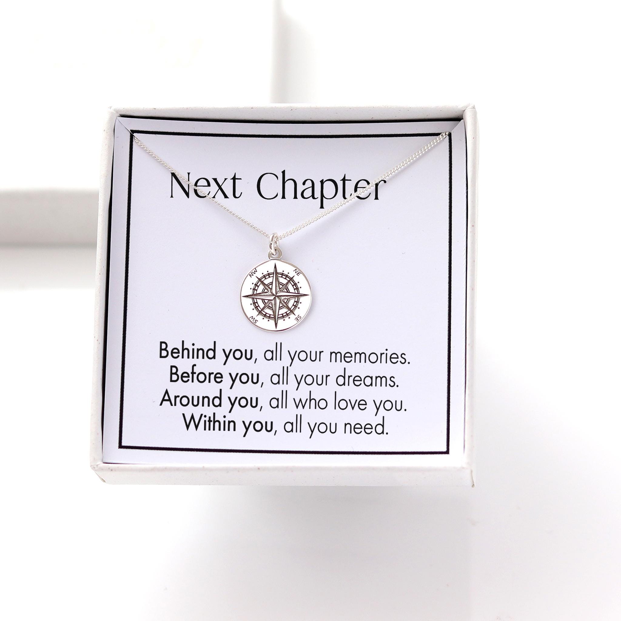 New Beginnings Necklace Fresh Start Jewellery Good Luck Charm Inspirational for Graduation New Job Moving Away or Leaving Gift Etsy Canada