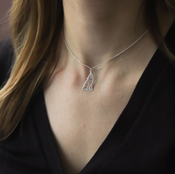 Wolf Necklace for Women Silver Wolf 