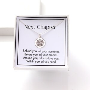 Next chapter compass necklace