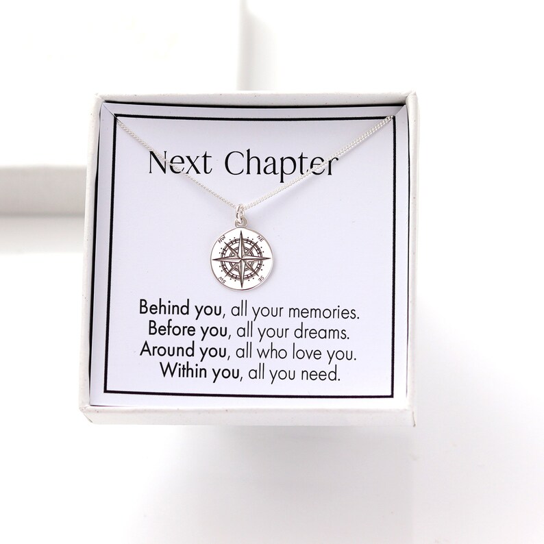 Next chapter compass necklace