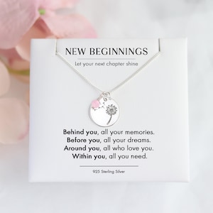 New Beginnings Gift – Graduation Jewellery – Inspirational Pendant for Her -  Life Change Jewellery