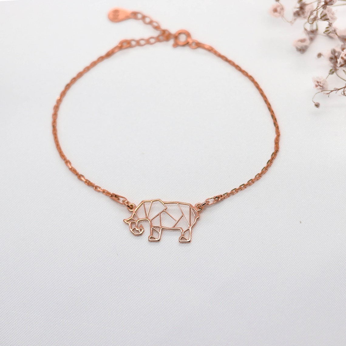 Rose Gold Bracelets for Women Elephant Gifts Bracelet Etsy UK