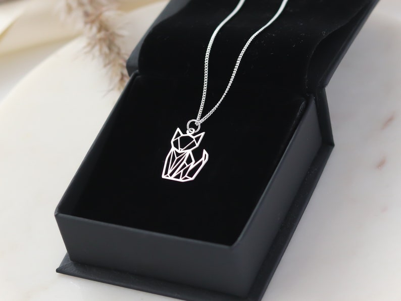 Fox Necklaces For Women, Cat Jewellery, Animal Necklace, Fox Lovers Gift, Birthday Gifts For Daughter, Sister, Mummy image 3