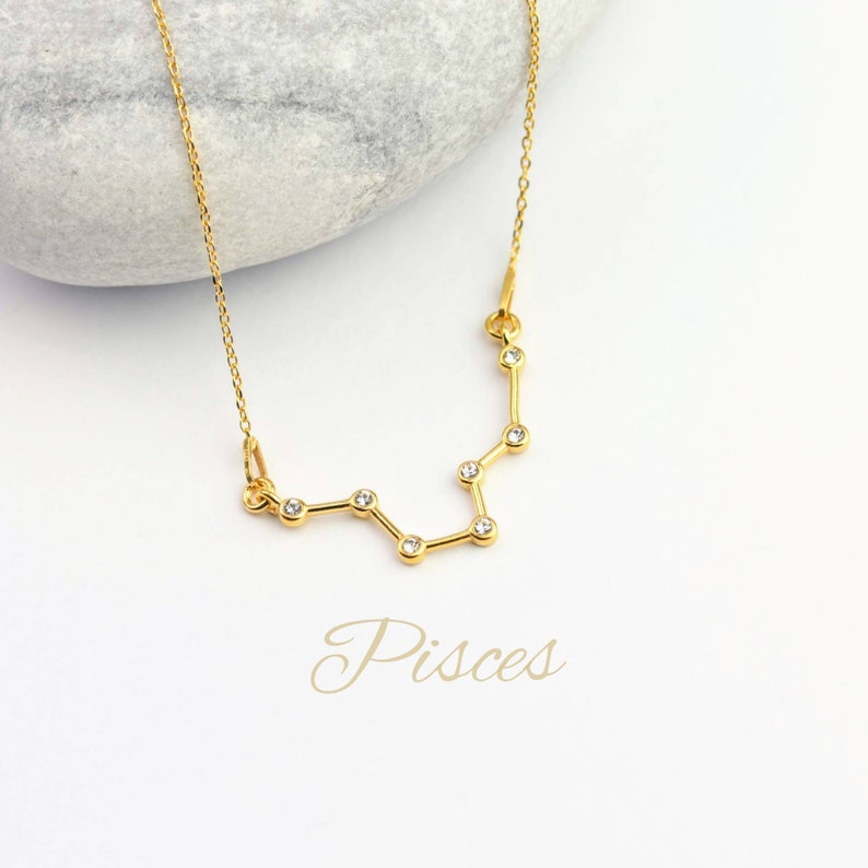 pisces star constellation necklace