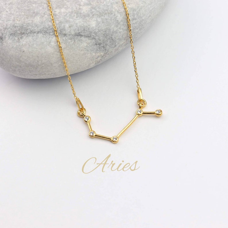 aries star sign necklace