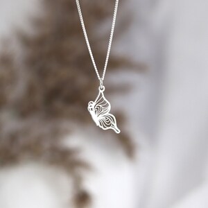 Butterfly necklace gift for women