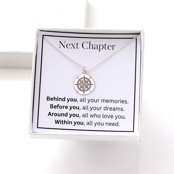 2024 New Beginnings Gift, Next Chapter Sterling Silver Dandelion Necklace - Graduation Necklace - Gift for Starting New Chapter in Life