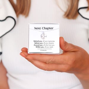 New Beginnings Necklace – Fresh Start Jewellery, Good Luck Charm, Inspirational for Graduation, New Job, Moving Away, or Leaving Gift,