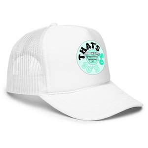 That's So 90's Foam Trucker Hat – Retro Y2K Cap, 90s Aesthetic Hat, Vintage Style Mesh Hat, Funny Nostalgic Throwback Accessory
