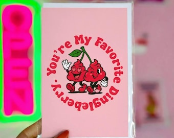 Divertente biglietto d'amore Dingleberry - Sei il mio Dingleberry preferito