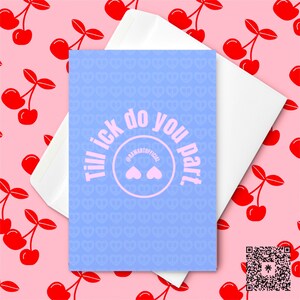 Funny Wedding Card: Sarcastic Anti-Love Humor - Retro Design