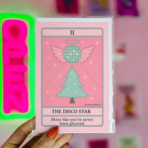 Lustiger Weihnachtstarot - Disco Star Feiertagsgruß