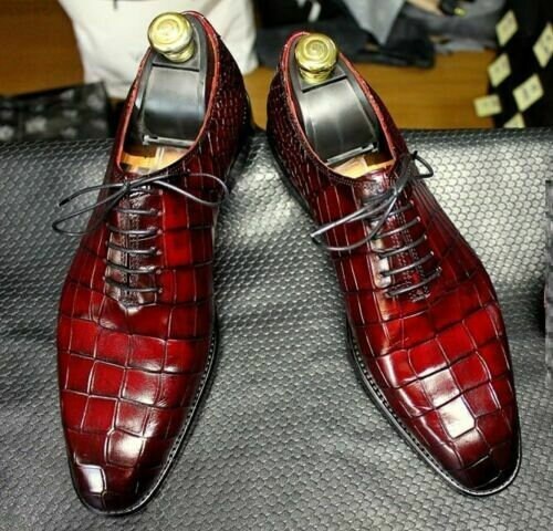 Men's Burgundy Shoes - Etsy
