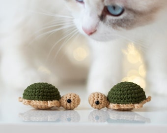 Catnip Turtle cat toy, handmade cat toy, cat supplies, cat gift, valerian toy, catnip toys, cute cat toys, small cat toy, cat welcome gift