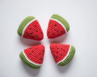 Watermelon toy, cat toy with catnip, valerian cat toy, for cat, cute cat toy, catnip cat toy, red cat toy, crochet toy for cat