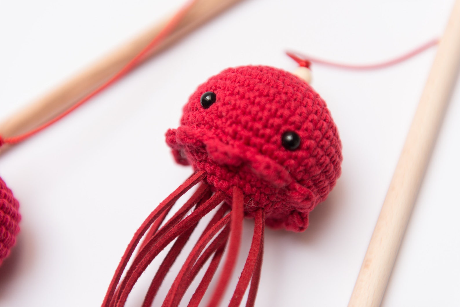 Cute Jellyfish Cat Toy Cat Teaser Cat Wand Fishing Pole Etsy