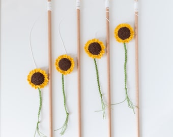 Juguete para gato con forma de girasol hecho a mano / Juguete de hierba gatera y valeriana