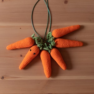 Carrot cat toy, cat toys, carrot toy, catnip toy, wooded cat toy, cat wand toy, cat teaser toy, cat toy, valerian cat toys, crochet cat toy image 6