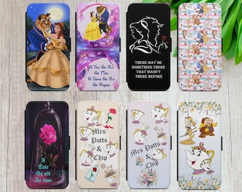 Beauty and the Beast Wallet Case: Princess Belle, Mrs. Potts & Chip