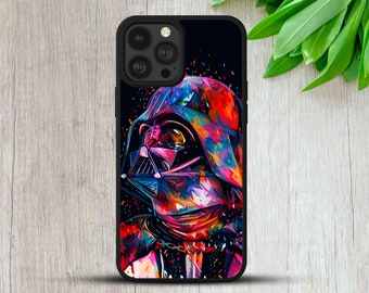 Star wars Darth Vader Watercolor Gift Tpu rubber Phone Case Cover For iPhone 7 8+ XR 11 12 13 14 Samsung A12 A21s S10 S20FE S22 Huawei Pixel