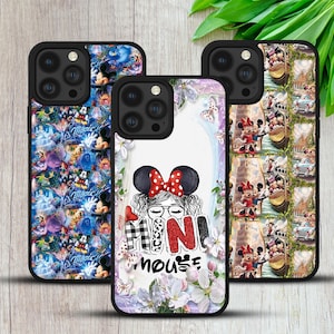 Custodia in TPU per telefono con motivo Topolino e Minnie, regalo di Natale, per iPhone 8 XR 11 12 13 14 15 16, Samsung A16 A25 S22 S24fe S25 Huawei Google Pixel 8