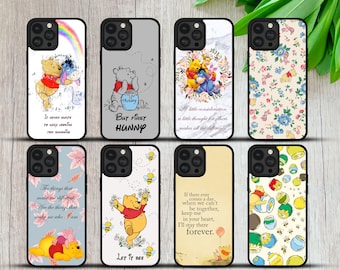 Funda de TPU de Winnie Pooh y sus amigos para iPhone, Samsung, Huawei y Pixel.