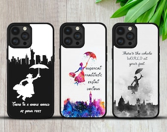 Mary Poppins TPU Phone Case: Sketch Art Gift Cover