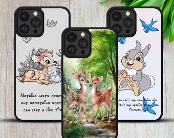 Bambi Thumper Quote Sketch Art Gift Tpu Phone Case Cover For iPhone 7 8 XR 11 12 13 14 15, Samsung S10 S23FE S22 S24 Huawei P30 Lite Pixel 7