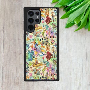 Mickey Mouse Minnie Dumbo Stitch Collage Art Gift TPU Phone Case Cover For iPhone 11 12 14+ 15 16 17, Samsung A16 S24 S25 FE, Google Pixel 9