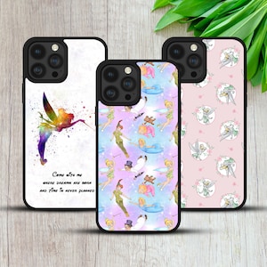 Tinkerbell Fairy Peter Pen Floral Gift TPU Phone Case Cover For iPhone 8 XR 11 12 13 14 15 16, Samsung A15 A55 S22 S23fe S25 Huawei, Pixel 8