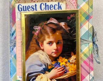 Handmade Spring Journal: Vintage Easter Ephemera, Blue Ribbon