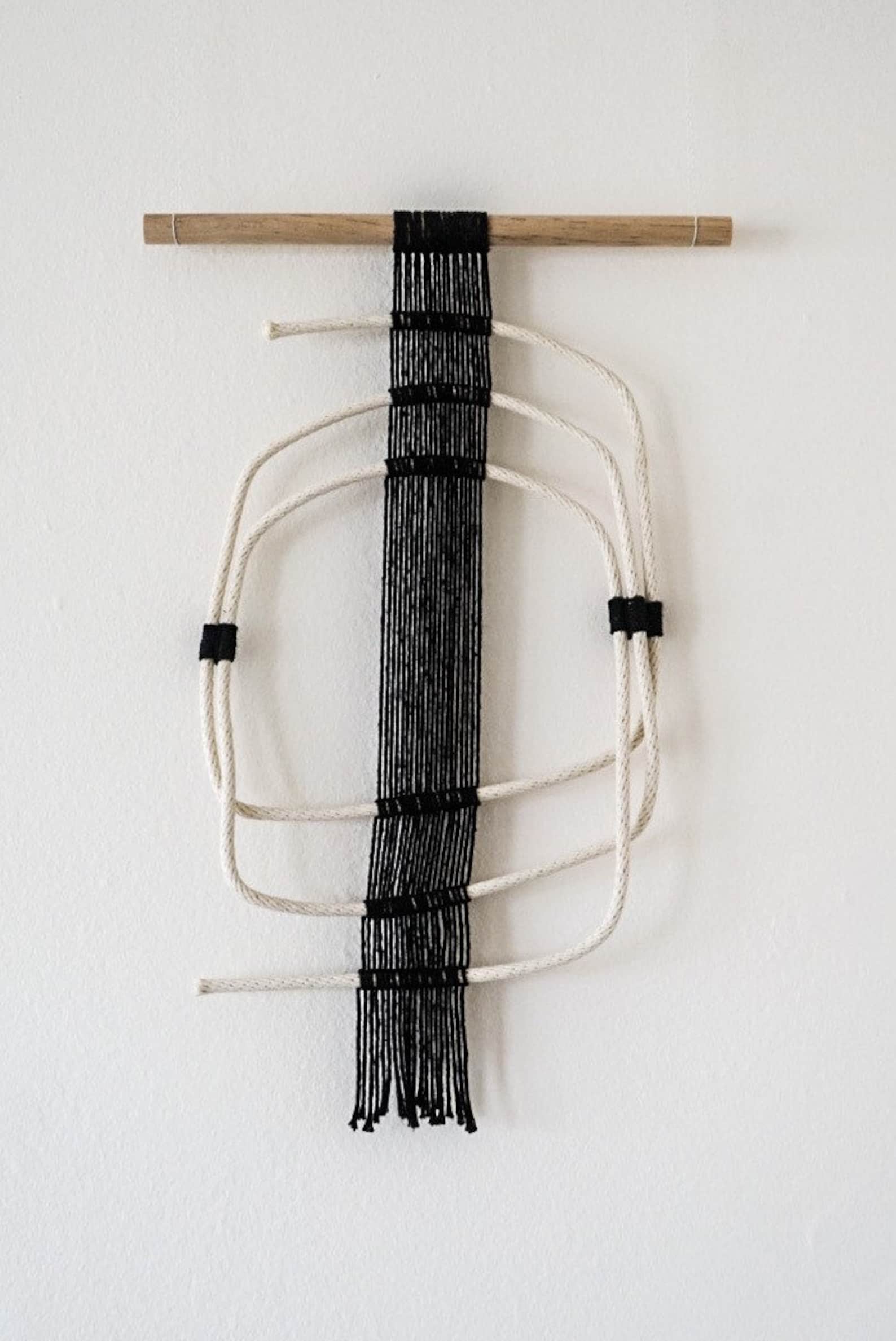 Rope Wall Art With Wooden Hanger Etsy Denmark