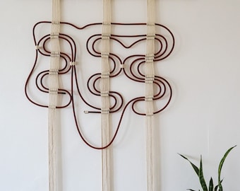 Rope Art with Wooden Hanger
