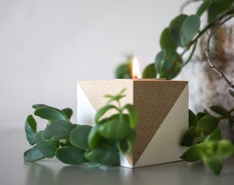 Wooden Tealight Candle Holder