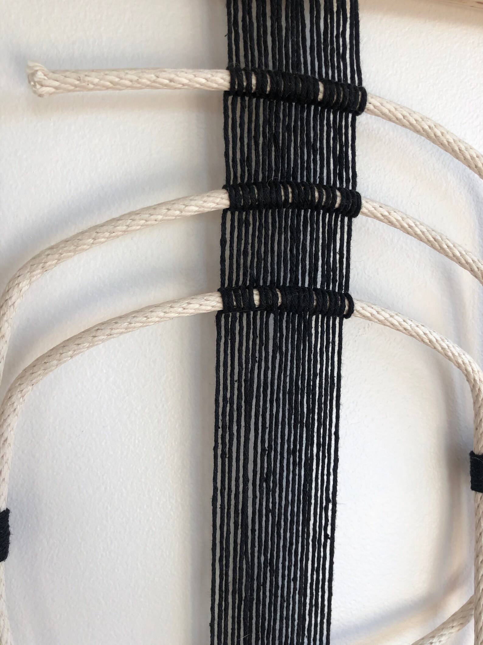 Rope Wall Art With Wooden Hanger Etsy