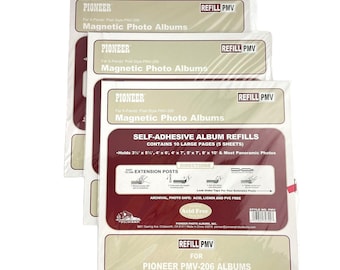 Pioneer Album Refills PMV 206 Lot of 3 Packs 10 Large Pages 5 Sheets