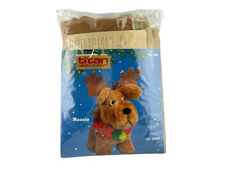 Titan Needlecraft Kit 659 Plush Moose Christmas Moosie 13"