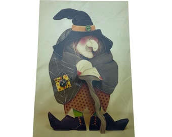 Vintage Mary Helen Gould-schilderijpatroon pakje heks Halloween Old Hag 1