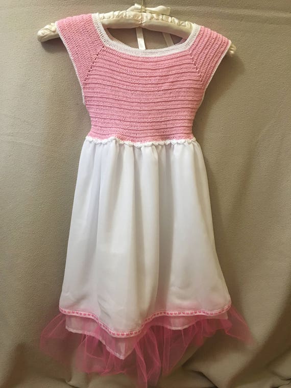 pink and white crochet dress & MFPRO04821 Crochet midi dress Color:Yuzu Pattern women’s-party-dresses Dreamyannie Women Champagne Beach
