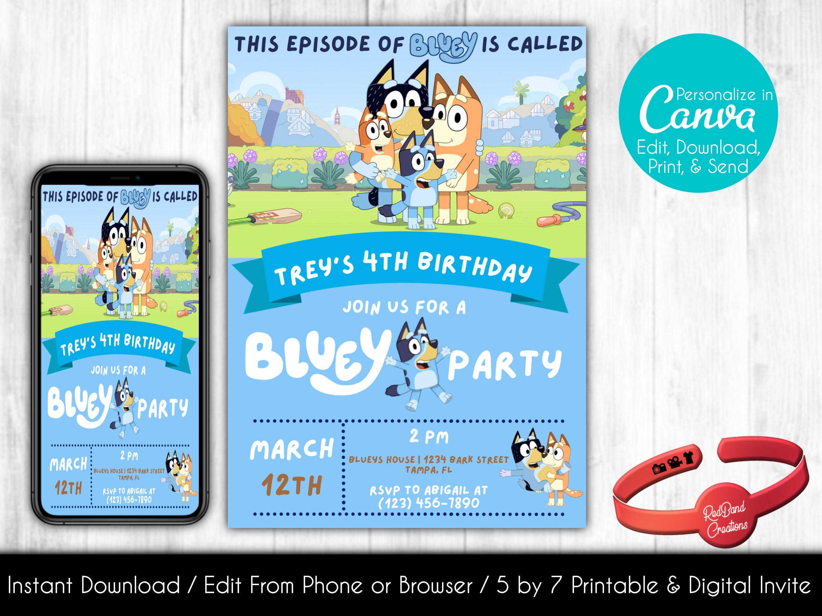 Bluey Party Favor - Etsy