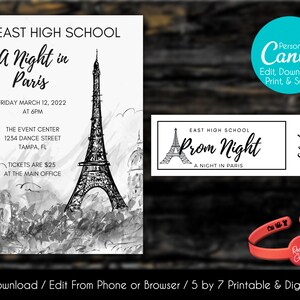 Editable Prom Invitation Formal Invitation Homecoming - Etsy