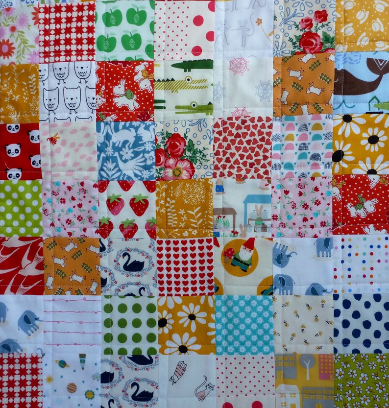 Handmade Contemporary BabyToddler Quilt