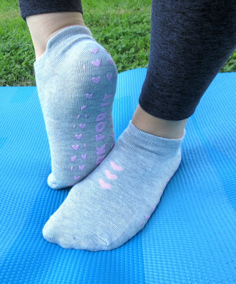 Fun Cute & Motivating Work for It Yoga Barre Pilates Socks Etsy